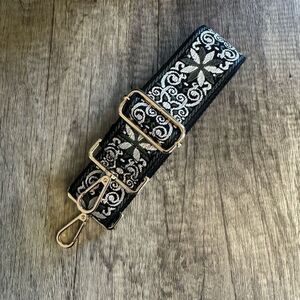 Gray Black Purse Strap Crossbody Purse Strap Crossbody Strap